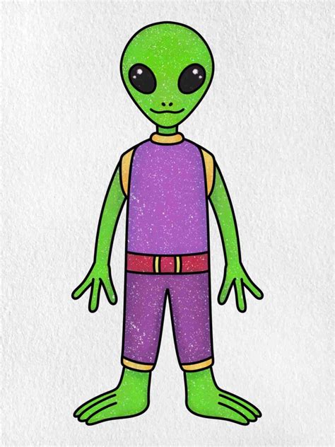 How to Draw an Alien - HelloArtsy