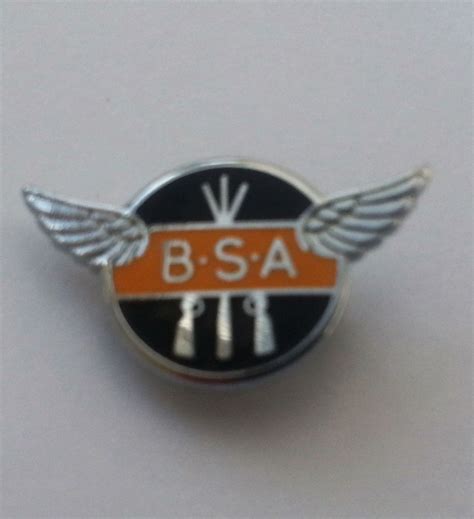 Bsa Enamel Lapel Pin Badge