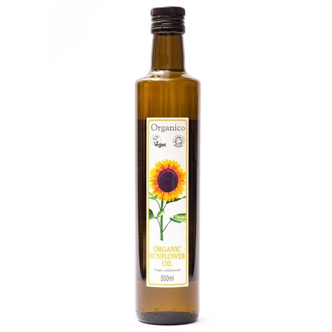 Organico Organic Virgin Sunflower Oil Ml Organico