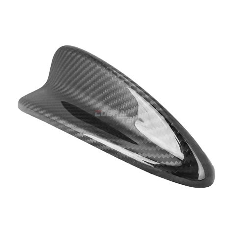 Universal Gloss Black Real Carbon Fiber Shark Fin Antenna Cobra Tek