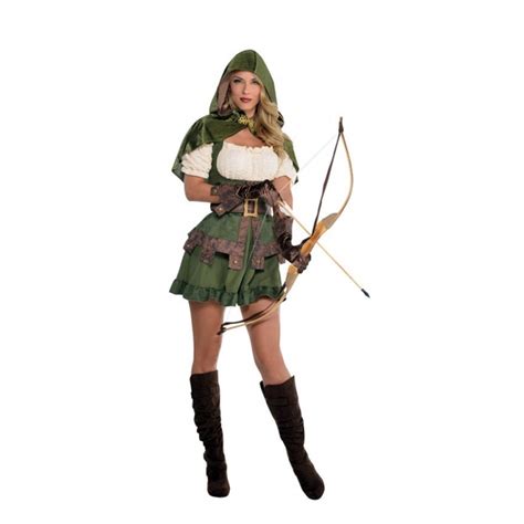 Sexy Robin Hood Kostüm Damen Waldläuferin Verkleidung S Jägerin Outfit