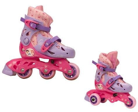 Pink Disney Princess Convertible Inline Roller Skates