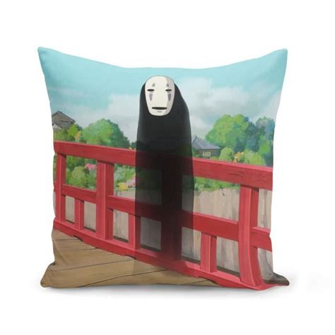 Housse De Coussin 40x40 Cm Kaonashi Sans Visage Le Voyage De Chihiro