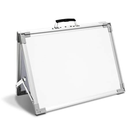 Dual Tabletop A Board Small Magnetic Desktop Foldable Dry Erase White