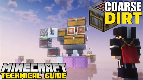 Making Coarse Dirt With The Crafter Technical Guide S2ep81 Youtube