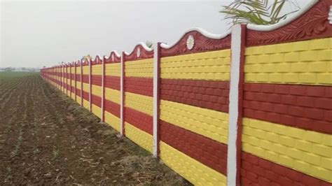 5 Feet Red Rcc Precast Compound Wall At Rs 70 Sq Ft Rcc Precast