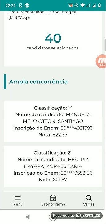 NOTA DE CORTE MEDICINA UFOP SISU 2021.1 - YouTube