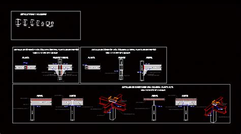 Detalles Estructurales Viga Acero En Autocad Librería Cad