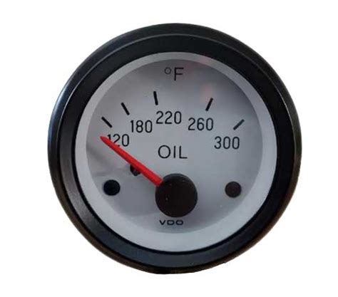 Vdo Cockpit White Oil Temperature Gauge F Vdo