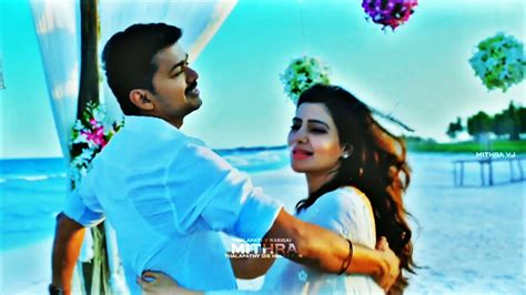 Adi penne song vijay Samantha version 🖤 Thalapathy ...