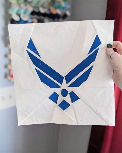 United States Air Force foundation Paper Piecing quilt block pattern ...