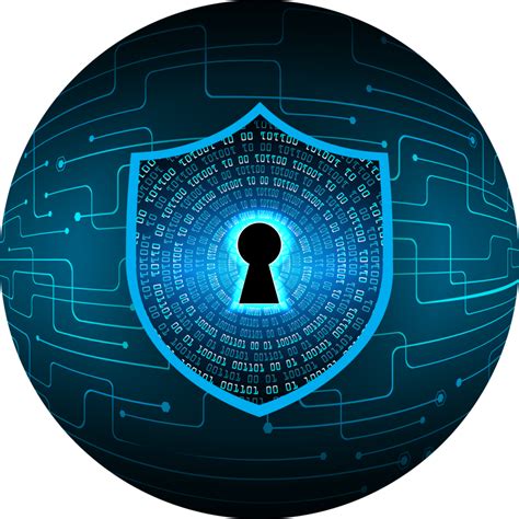 Modern Cybersecurity Technology Background With Shield Png