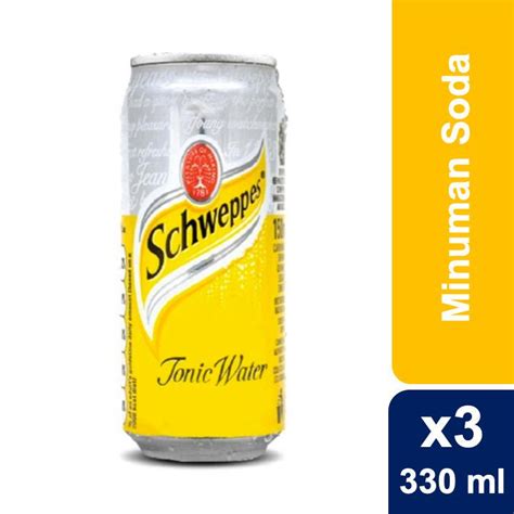 Jual Schweppes Tonic Water Sleek Can X Ml Shopee Indonesia