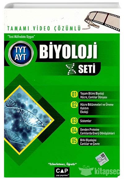 TYT AYT Biyoloji Seti Çap Yayınları 9786057564450