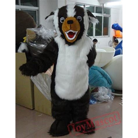 Cartoon Animal Cosplay Black And White Dog Mascot Costume