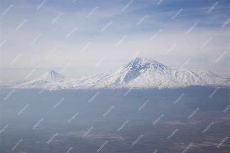 Premium Photo | Mount Ararat from a birds eye view