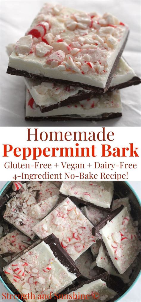 Homemade Peppermint Bark Vegan Dairy Free Gluten Free 4 Ingredient No B Gluten Free