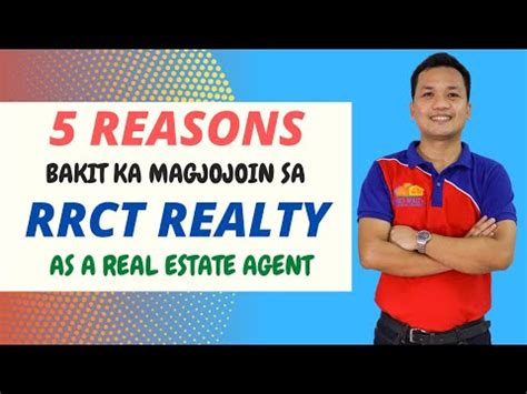 Top 5 Reasons Bakit Ka Magjojoin Sa RRCT Realty Bilang Real Estate