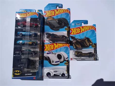 Hot Wheels Batman Paquete De 5 Carros 3 Batmobile Meses Sin Intereses