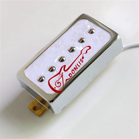 Donlis Pearloid Top Plate Alnico P Humbucker Sized Lp Guitar Pickup