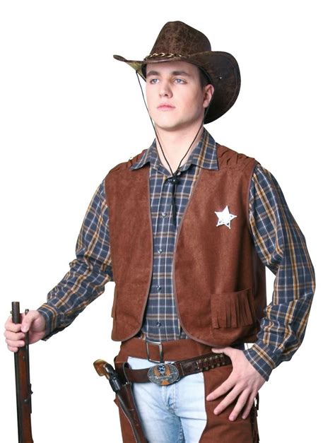 Carnival Costumes Accessories Cowboy Vestbrown Pekaboch