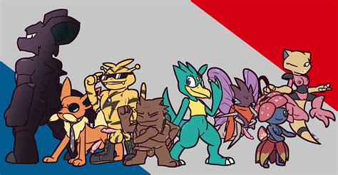 Morphed Trainers - Kanto Gyms by Ultilix on Newgrounds