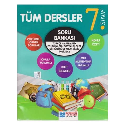 Evrensel İletişim Yayınları 7 Sınıf Tüm Dersler Soru Kitabı