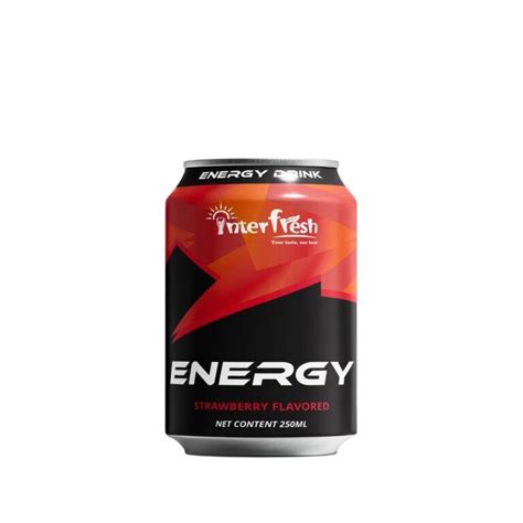 Ml Interfresh Energy Drink Strawberry Flavour Interfresh Food And