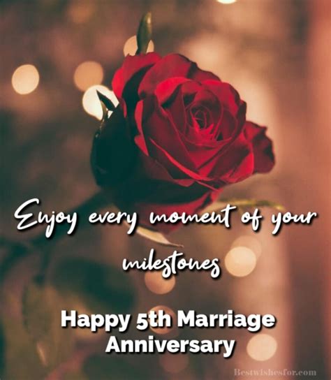 5th Marriage Anniversary Quotes Wishes Images | Best Wishes Wedding ...