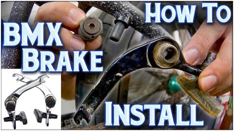 How To Install Put On Bmx Brakes Youtube