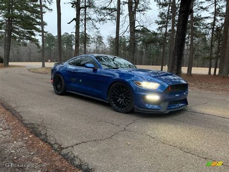 2017 Lightning Blue Ford Mustang Gt Coupe 141450856 Photo 3