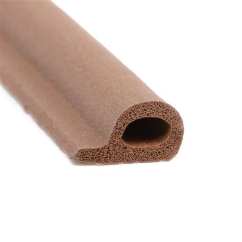 Joint caoutchouc adhesif Profilé P marron LxH 9x5 5mm Rouleau 100