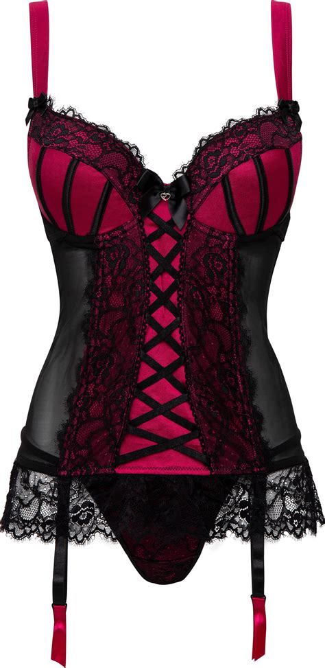 Lovehoney Plus Size Boudoir Belle Cherry Push Up Basque Set Price