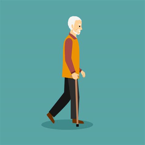 1 200 Old Man Walking Stick Cartoons Stock Illustrations Royalty Free