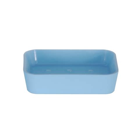 Jabonera Msv De Poliester Caucho En Color Azul 11 8 X 8 8 Z 2 7 Cm Conforama