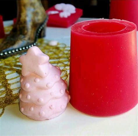 Moule Silicone Mini Sapin Noël 3D Boules étoile pour Bougie Etsy