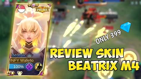 Review Skin Beatrix M4 Prime Best Quality And Cheapest Mobile Legends