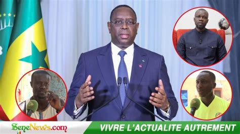 Discours Du Pr Sident Macky Sall Sur La Question Du E Mandat Les