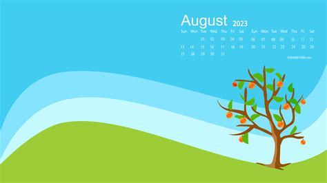 August 2023 Desktop Wallpaper Calendar - CalendarLabs