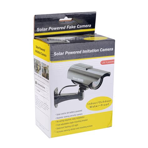 Simulation Cctv Surveillance Security Dummy Fake Cameras Solar Led