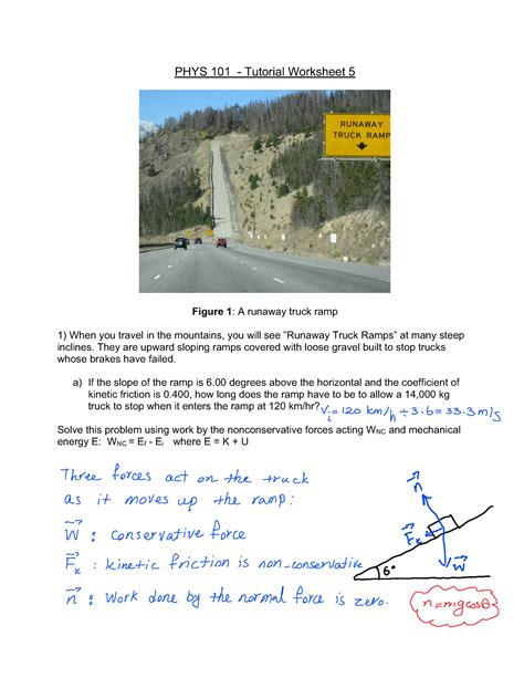 Tutorial 5 Solutions Forces On Inclined Planes Phys 101 Tutorial