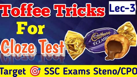 Toffee Tricks For Cloze Test Tricks To Solve Cloze Test How To Solve