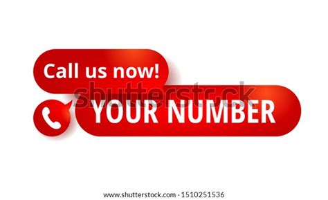 Call Us Now Button Template Phone Stock Vector Royalty Free 1510251536