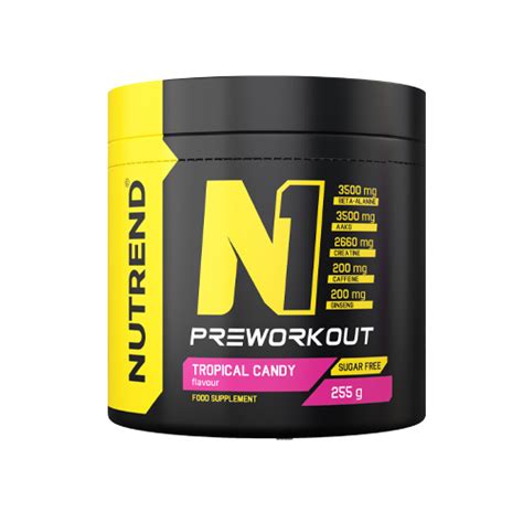 N1 Pre Workout 255g NUTREND Cena Dawkowanie Opinie Sklep