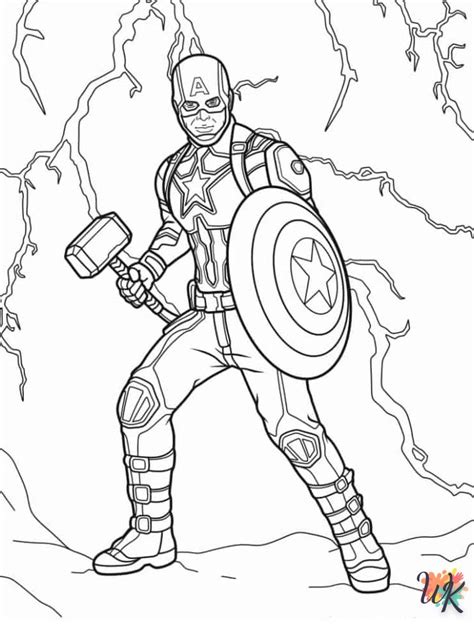 Dibujos Para Colorear Captain America Dibujosparacolorearwk