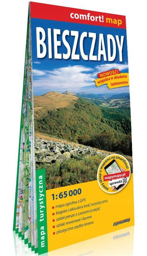 Bieszczady Laminowana Mapa Turystyczna Z Allegro Pl