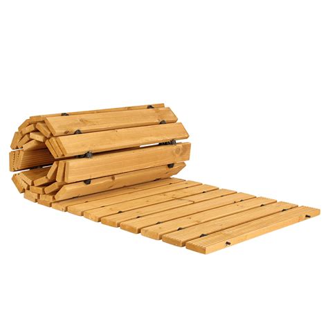 7penn 8ft Roll Out Wooden Pathway For Backyard Landscape Outdoor Deck