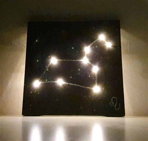 Illuminating Zodiac Sign Leo Diy Gift For Friend Wall Signs Diy