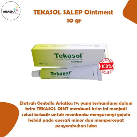 Jual TEKASOL SALEP Ointment 10 Gr Krim Menyamarkan Bekas Luka Scar