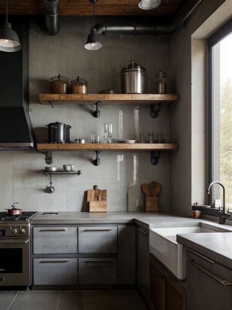 Bringing a Rustic Charm to Your Kitchen: Industrial Design Ideas for a ...